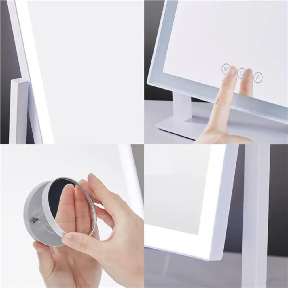 Lighted Makeup Mirror, Hollywood Vanity Mirror with Lights, Three Color